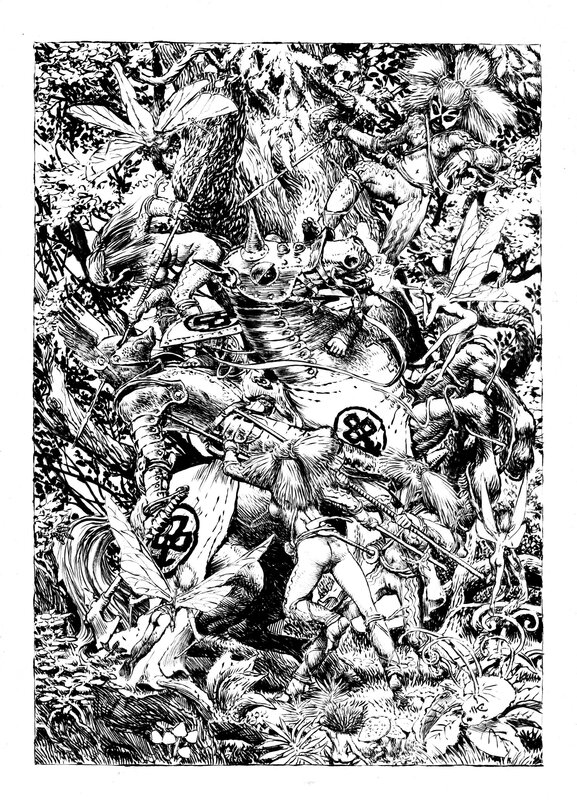 For sale - The Ambush by Igor Kordey - Original Illustration