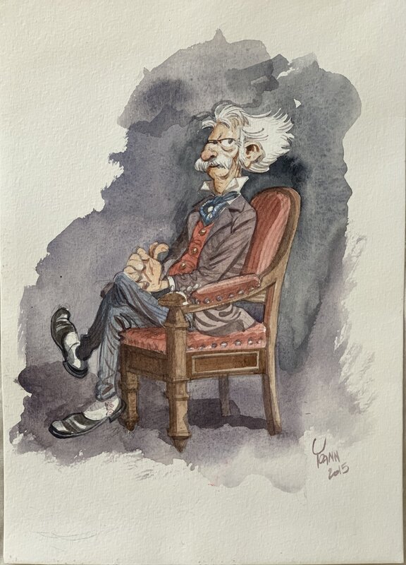 Yoann, Comte de Champignac - Spirou - Original Illustration