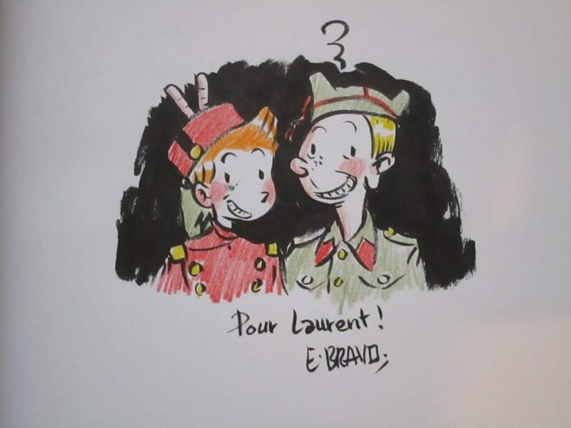 Dédicace de Bravo pour Spirou - Sketch