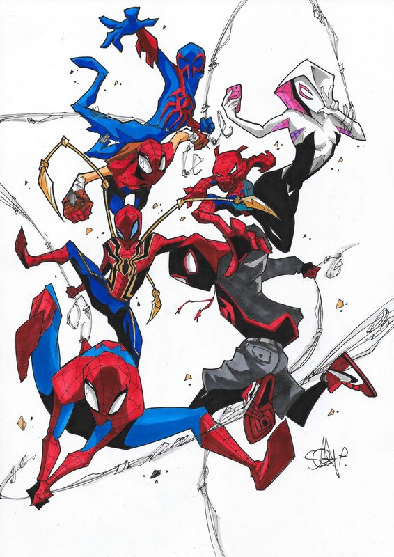 Scotty Oakley, 2hotty7, Spider-Man - Spider-verse - Illustration originale