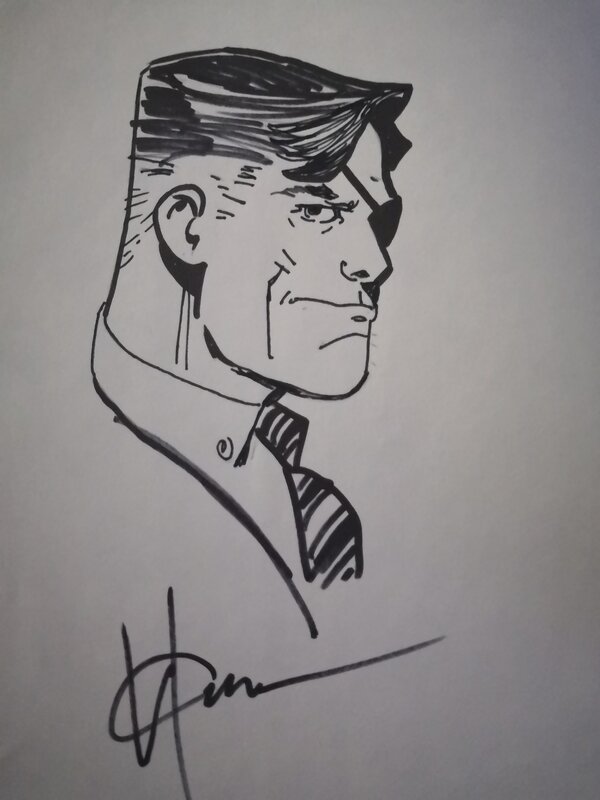 Nick Fury by Howard Chaykin - Sketch