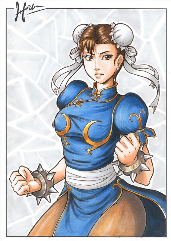 Hedrick, Chun-Li (Street FIghter) - Illustration originale