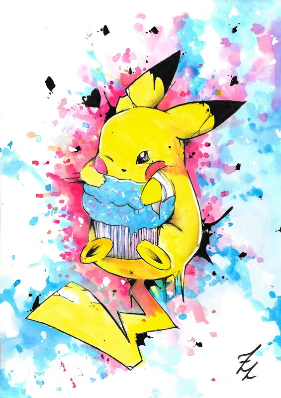 Pikachu par Zaikwoo, Zero - Illustration originale