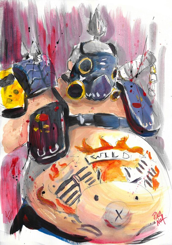 Roadhog (Overwatch) by Pikanoa - Original Illustration