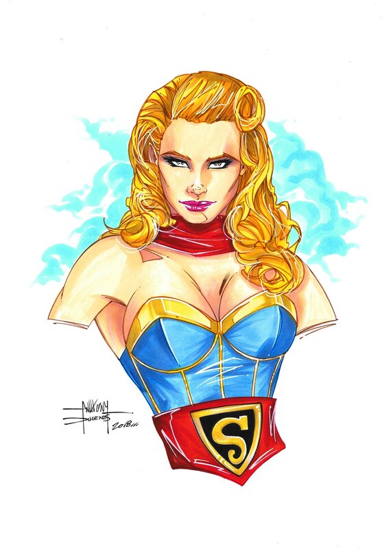 Supergirl par Anthony Dugenest - Illustration originale