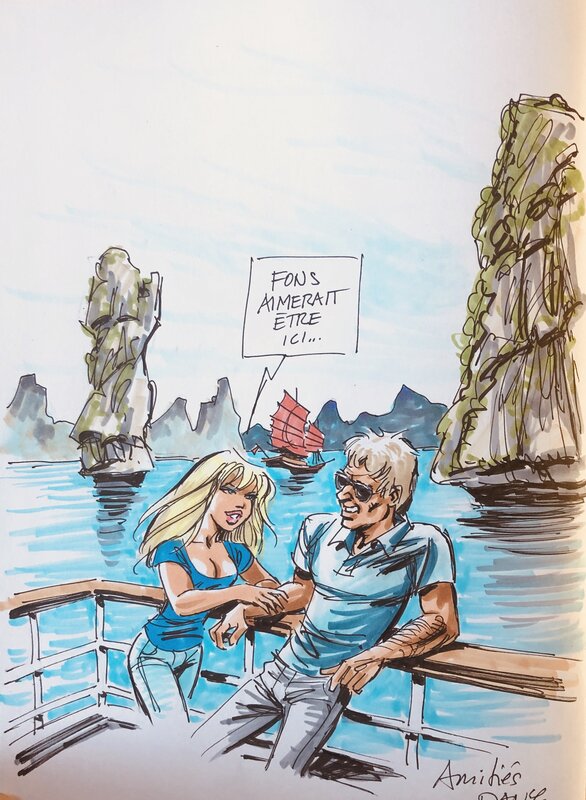 Dany Paul et Allison a Halong Bay - Sketch