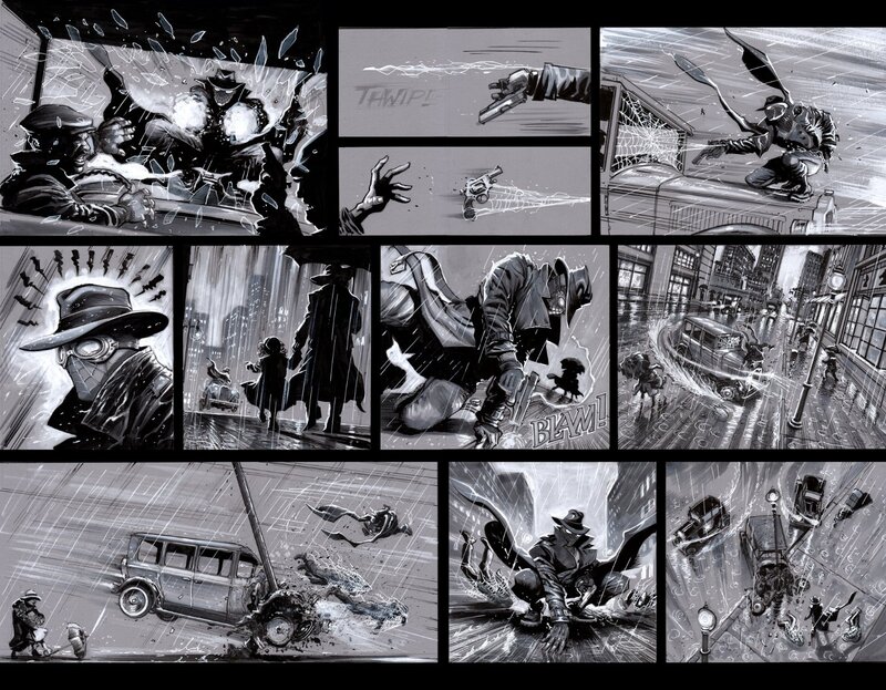 Spider-Man Noir #1 par Juan E. Ferreyra, Margaret Stohl - Planche originale