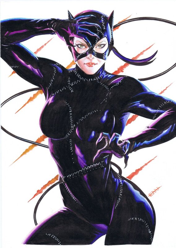 Catwoman par Novaes - Illustration originale