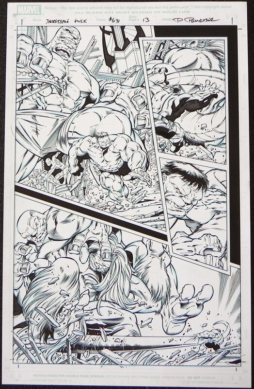 Hulk #631 p.13 par Paul Pelletier - Planche originale