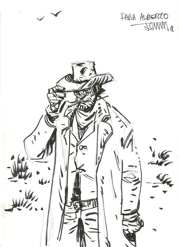 Cowboy par Jesús Alonso Iglesias - Illustration originale