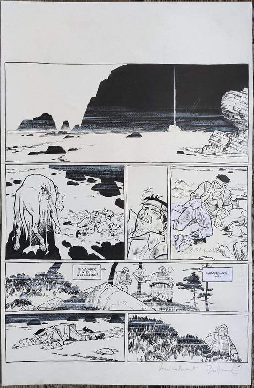 Matthieu Bonhomme, Fabien Vehlmann, LE MARQUIS D'ANAON T.1, pl.41 - Planche originale