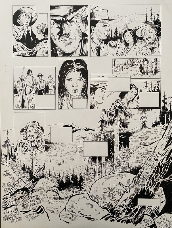 En vente - Afif Ben Hamida, Planche P05 Chroniques Américaines T1 - Planche originale