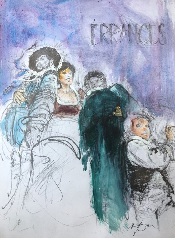René Follet, André-Paul Duchâteau, Terreur 2 . Projets pour un ex-libris - Original art