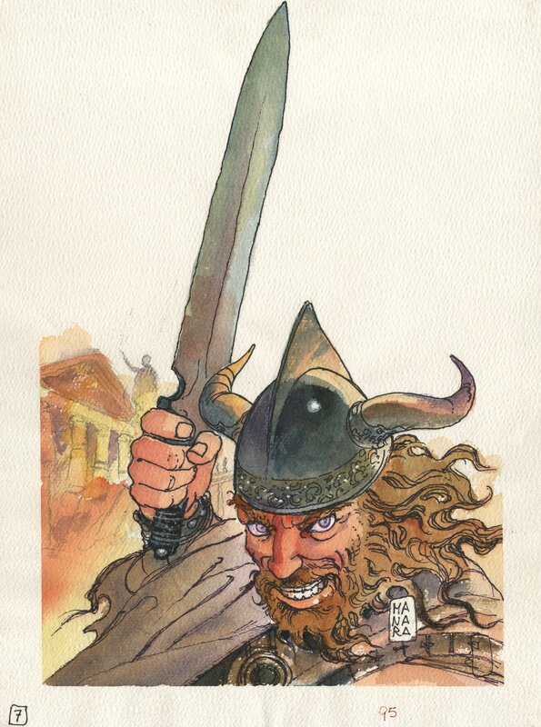 Viking par Milo Manara - Illustration originale