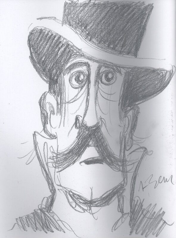 Benn, Jerrold Piccobello - Le Magicien de Whitechapel - Dédicace - Sketch