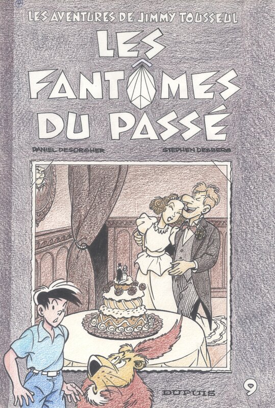 Daniël Desorgher, Projet de couverture pour l'album Les Fantômes du passé de la série Jimmy Tousseul - Œuvre originale