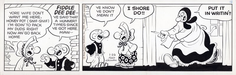 Fred Lasswell, Barney Google & Snuffy Smith - Comic Strip