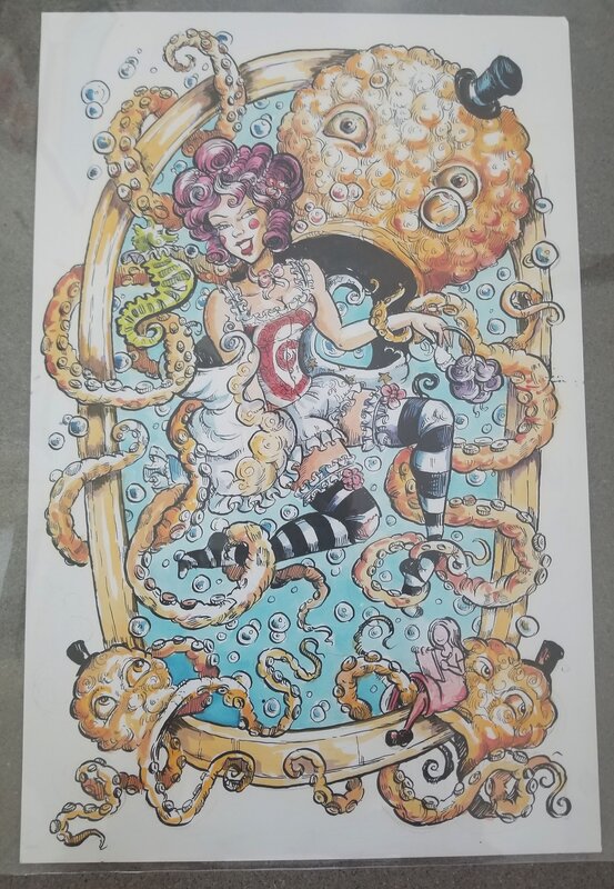 Molly Crabapple original illustration - Illustration originale