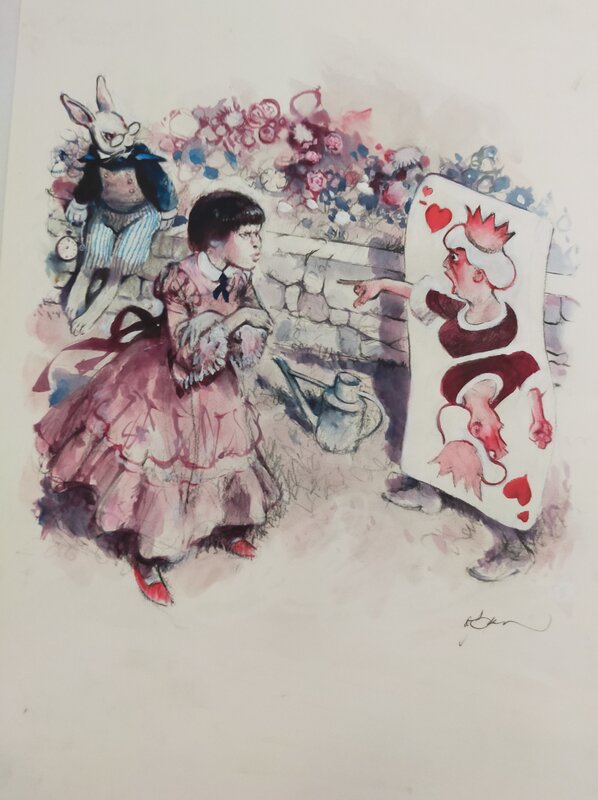 Alice par René Follet - Illustration originale