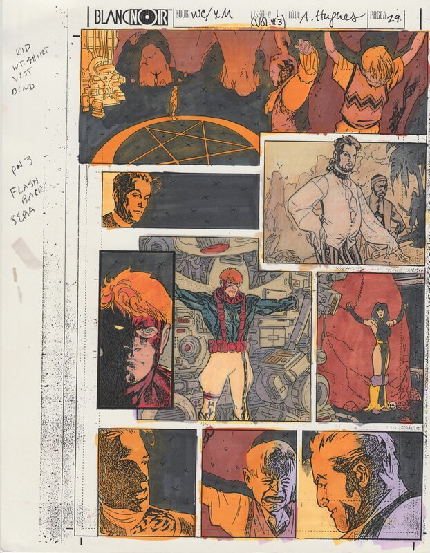 Joe Chiodo, Wildcats X-men Modern Age 1 page 29 - Mise en couleur