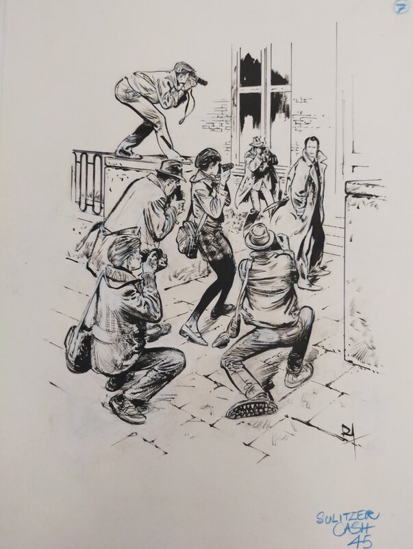 Cash par René Follet - Illustration originale