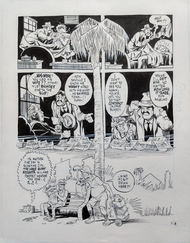 The Long Hit p 3 by Will Eisner - Comic Strip