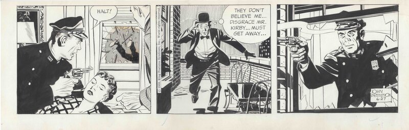 John Prentice, Alex Raymond, Rib Kirby daily strip 27.06.1959 - Planche originale