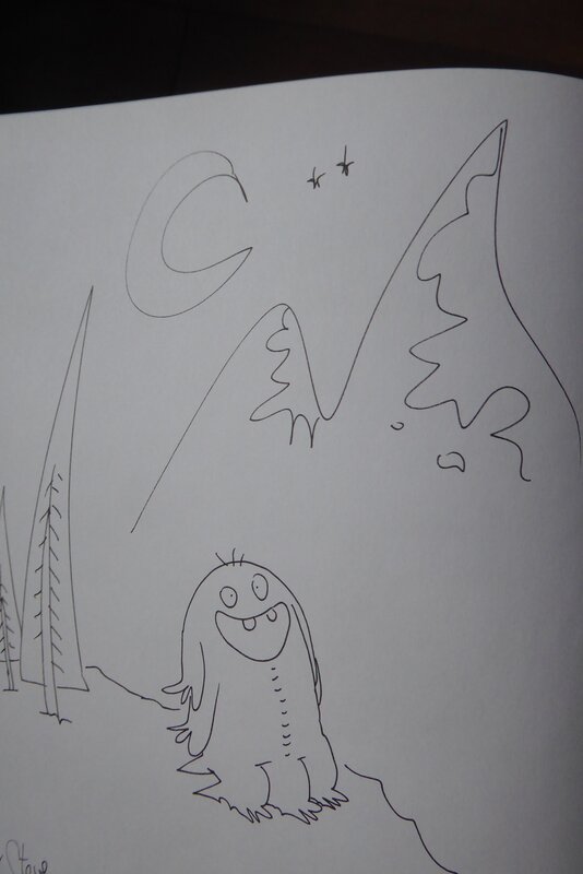 Monstrueux noel by Lewis Trondheim - Sketch