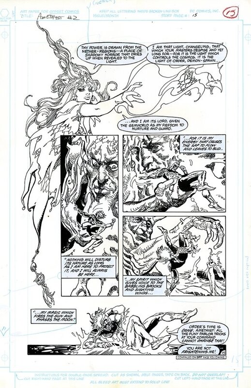 Esteban Maroto Amethyst Issue 2 Page 15 (1987) - Planche originale