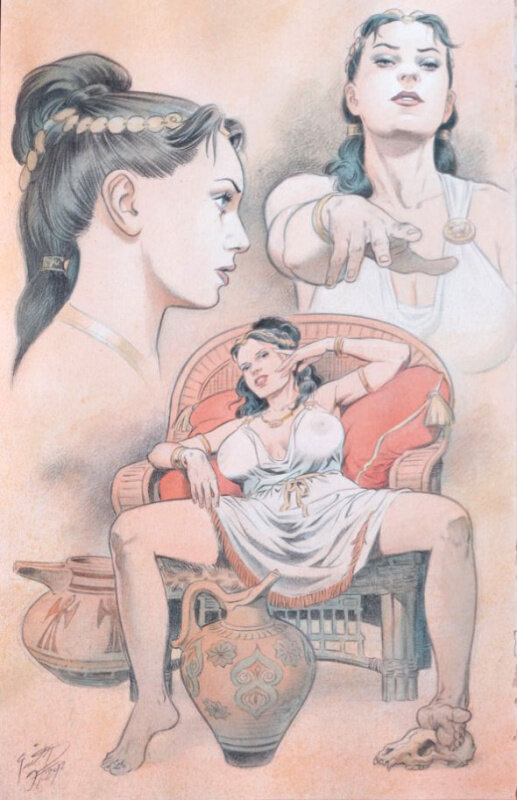 Etude Simissée by François Miville-Deschênes - Original Illustration