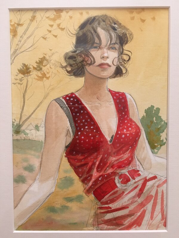 Portrait Cécile by Jean-Pierre Gibrat - Original Illustration