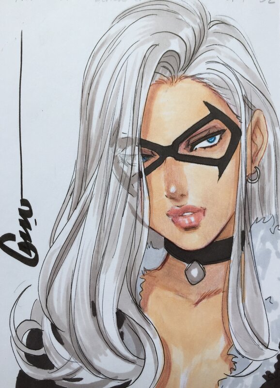 Black Cat by Omar Dogan - Original art