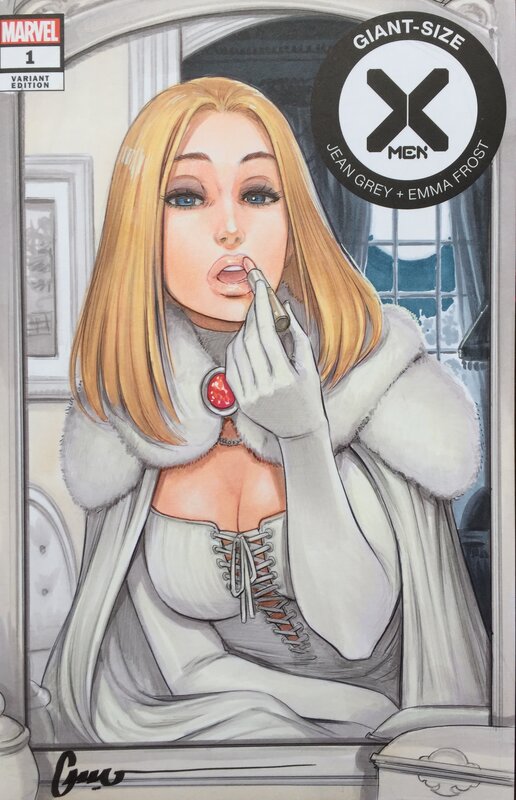 Emma Frost par Omar Dogan - Planche originale