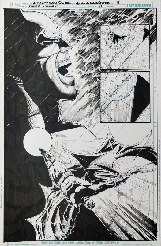 Ethan Van Sciver, Batman The Dark Knight - Planche originale