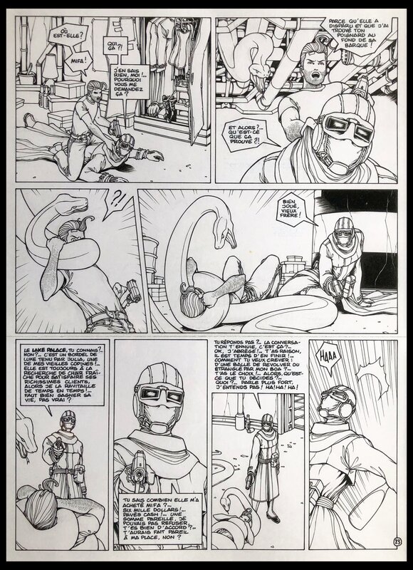 Nicolas Malfin, Daniel Pecqueur, 2001 - Golden City - Tome 4: Planche 23 - Planche originale