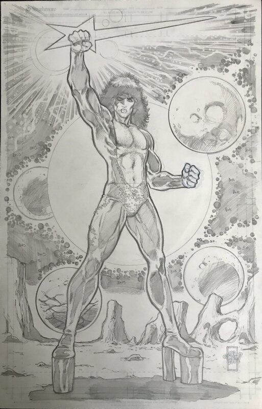 Tone Rodriguez, Kiss COVER PENCIL ART KISS SOLO IDW COMIC The Starchild - Original Cover