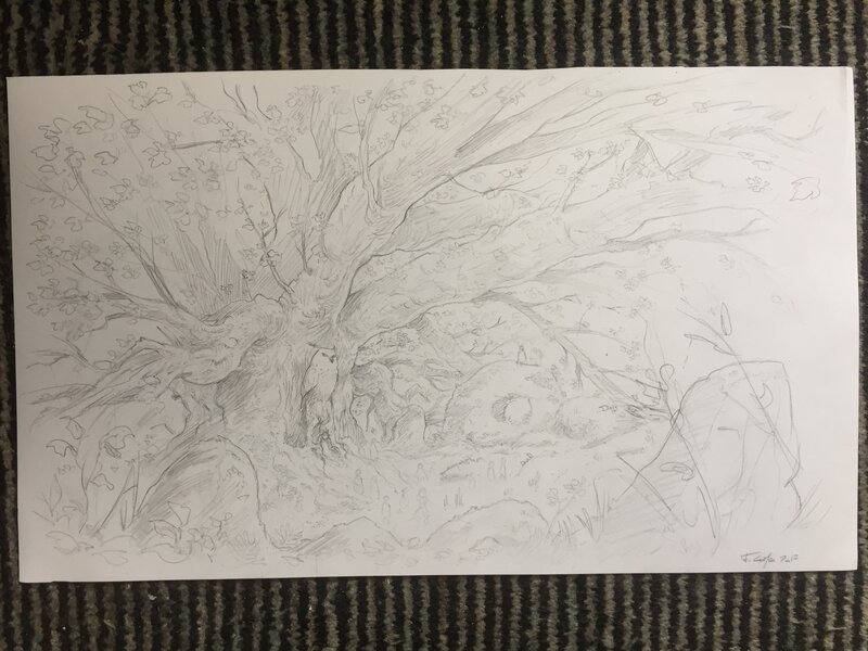 François Gomès, Recherches brocéliande t5 - Original art