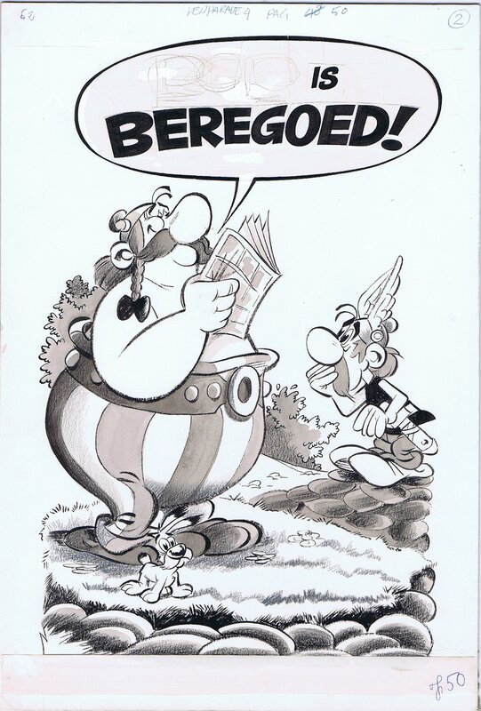 Henk Albers, Asterix en Obelix - PEP parade - Planche originale