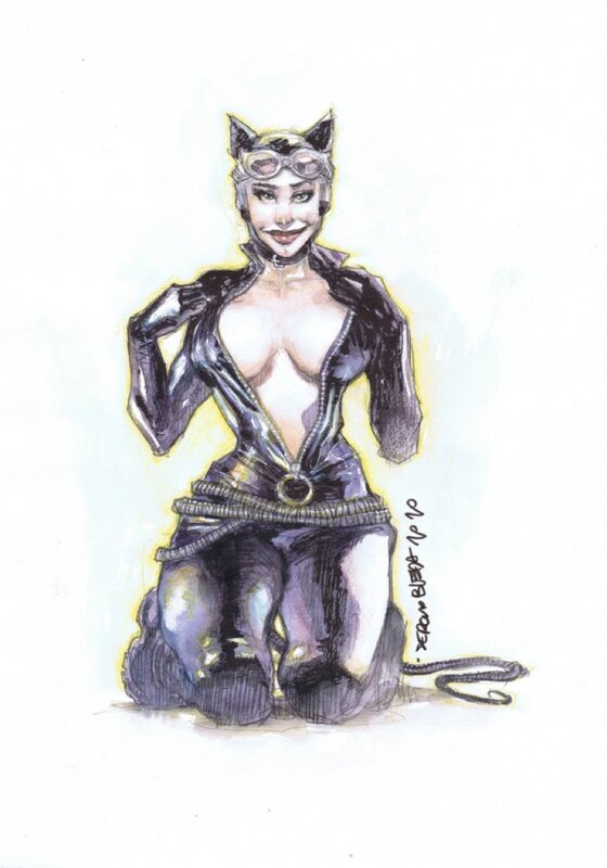 Catwoman par Bleda - Illustration originale