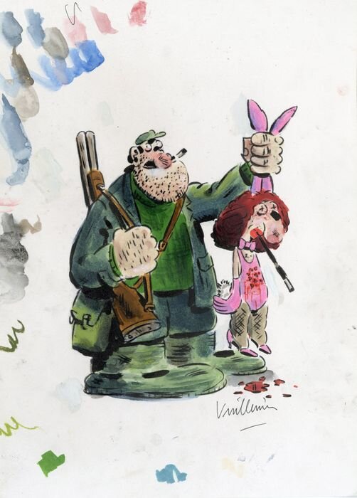 Playboy par Philippe Vuillemin - Illustration originale