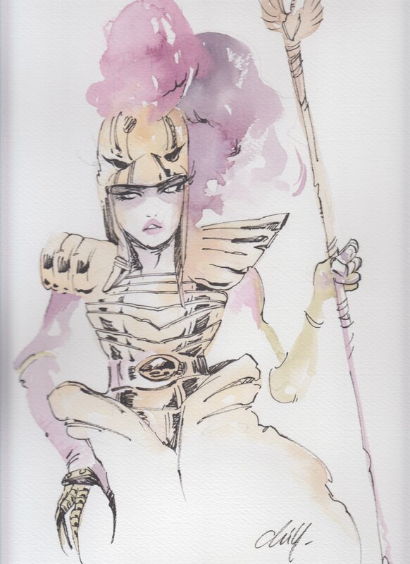 Warrior by Chuma Hill - Sketch