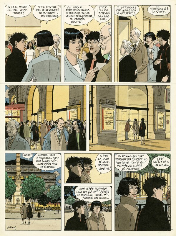 André Juillard, Le Cahier Bleu : Un soir au Châtelet - Comic Strip