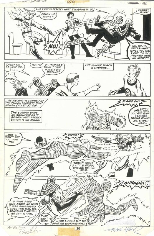 Frank Miller, Bob Wiacek, Chris Claremont, Marvel Team-Up #100 (1980) - Comic Strip