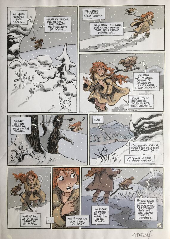 Pyrénée par Philippe Sternis, Régis Loisel - Planche originale