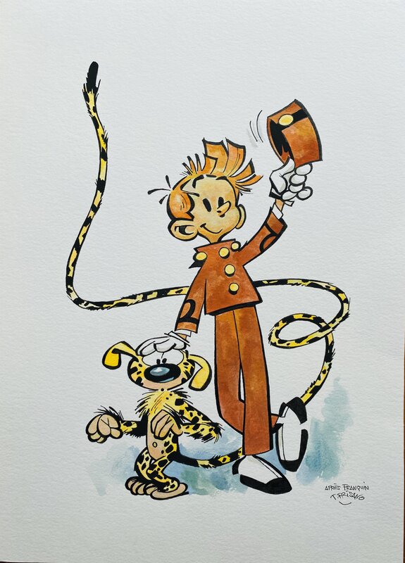 Thomas Frisano, Spirou et Marsupilami - Original Illustration