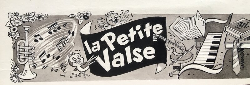 La Petite Valse by Claude Marin, Marijac - Original Illustration