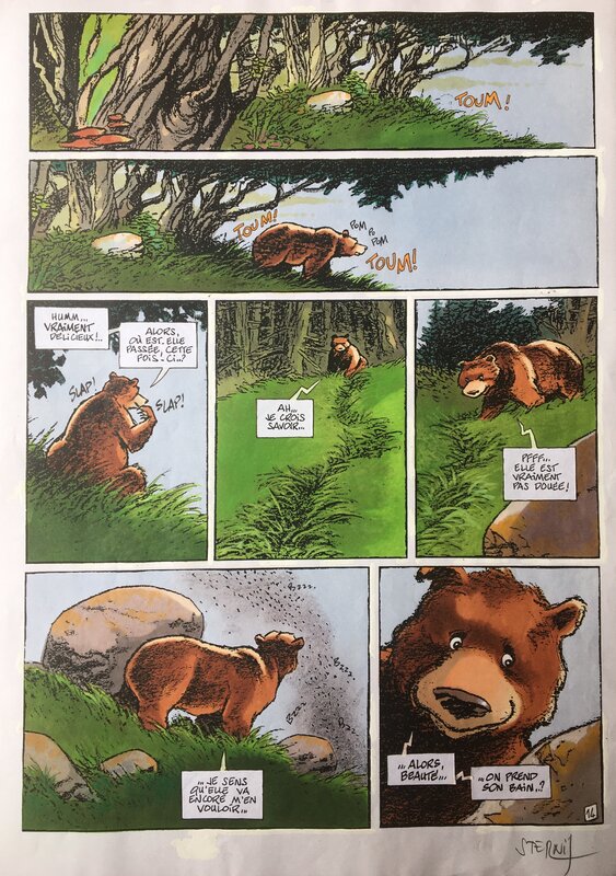 Philippe Sternis, Régis Loisel, Pyrėnée . Planche 14 . - Planche originale