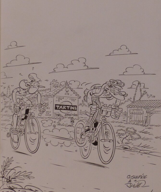 Les velo maniacs par Alain Julié - Couverture originale