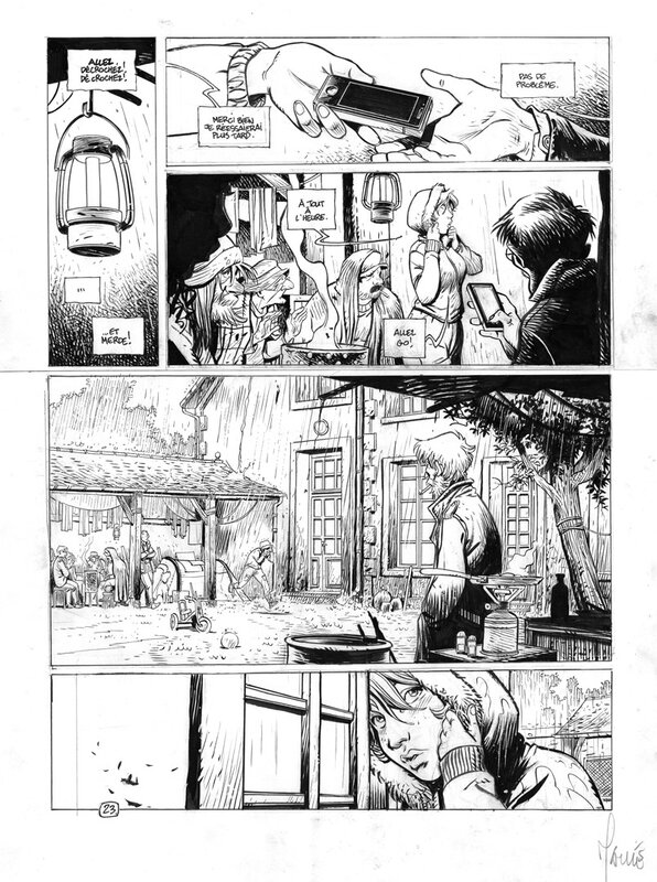 Vincent Mallié, Le grand mort - Tome 5 - Planche 23 - Planche originale