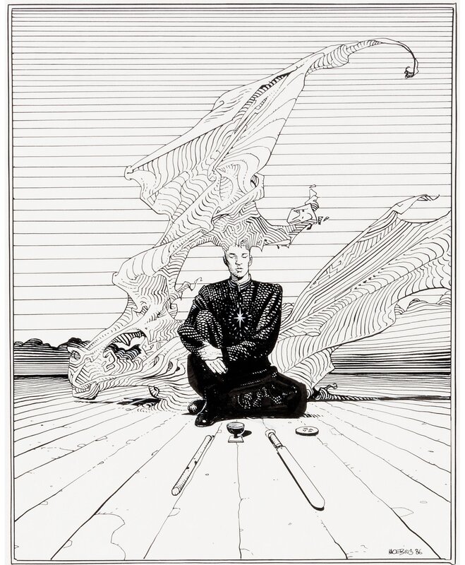 Moebius, Strength of a Man portfolio - Original Illustration